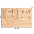 Wooden Flocked Beading Tray DIY Bracelet Necklace Jewelry Making Findings Beading Organizer Gray Bead Board Measuring Tools 2030