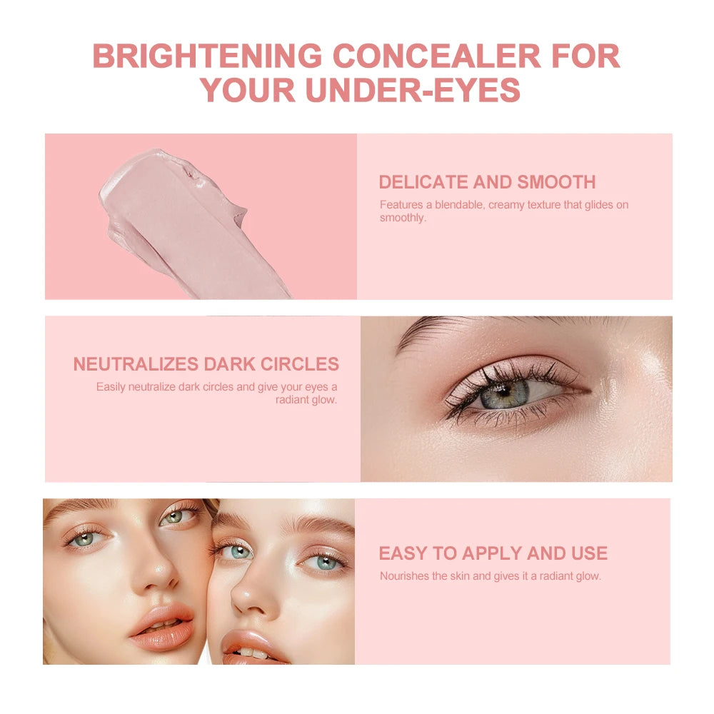 Hydrating Eye Brightening Concealer & Contour Cream – Full Coverage Waterproof