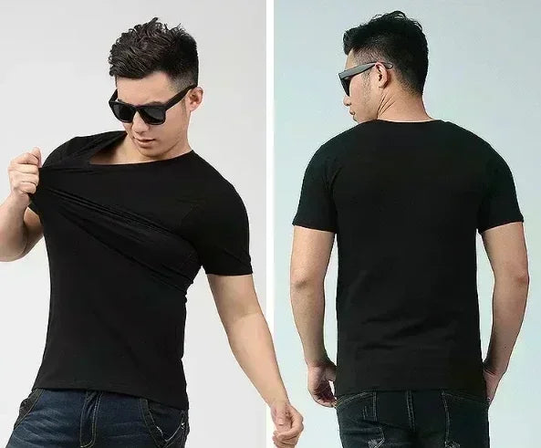 Men's Y2K Retro Street T-Shirt – American Graphic Cotton Loose Half Sleeve Tee