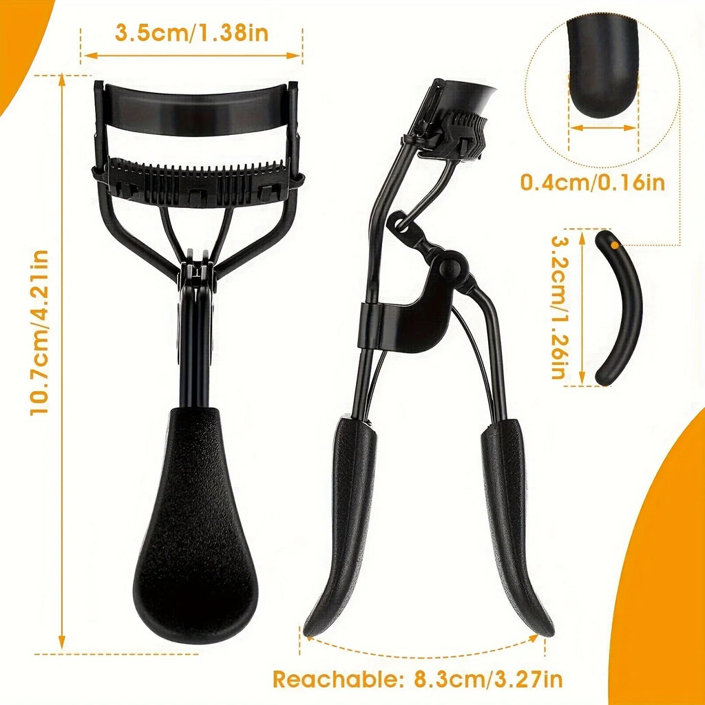 Eyelash Curler Set with Replacement Pads – Lash Wands Tweezers 7–15 Piece Kit