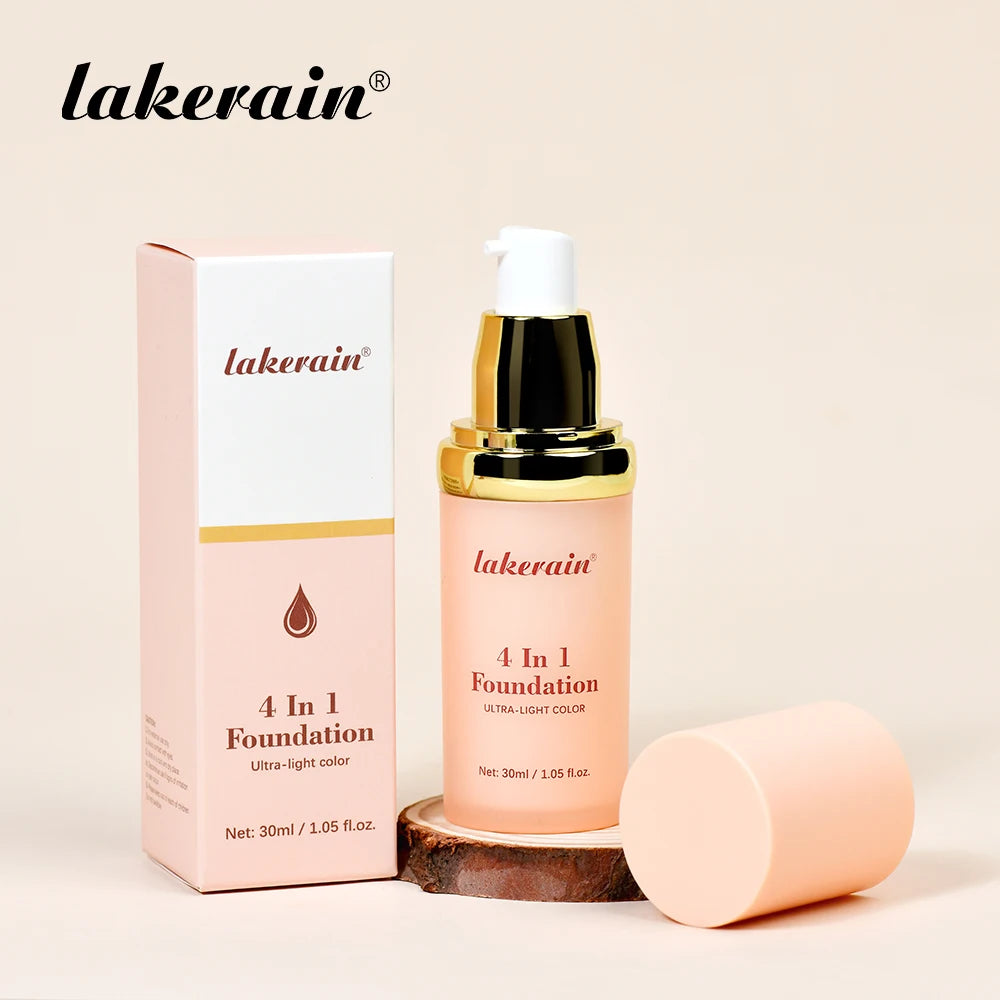 4-in-1 SPF30 Full Coverage Foundation – Waterproof Hydrating Concealer Skin Tone