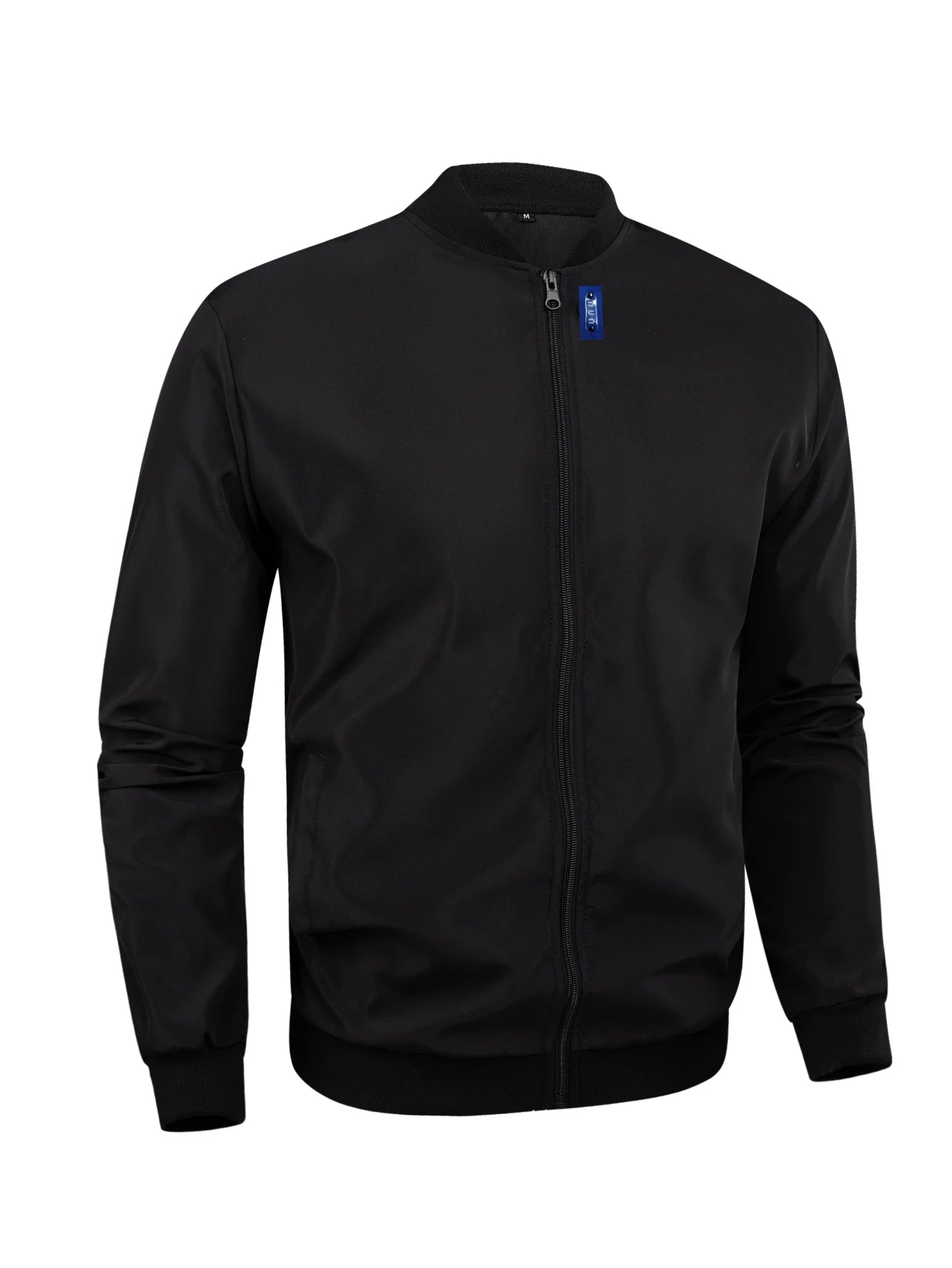 Men's Baseball Collar Casual Jacket – Short Loose Solid Color Thin Coat