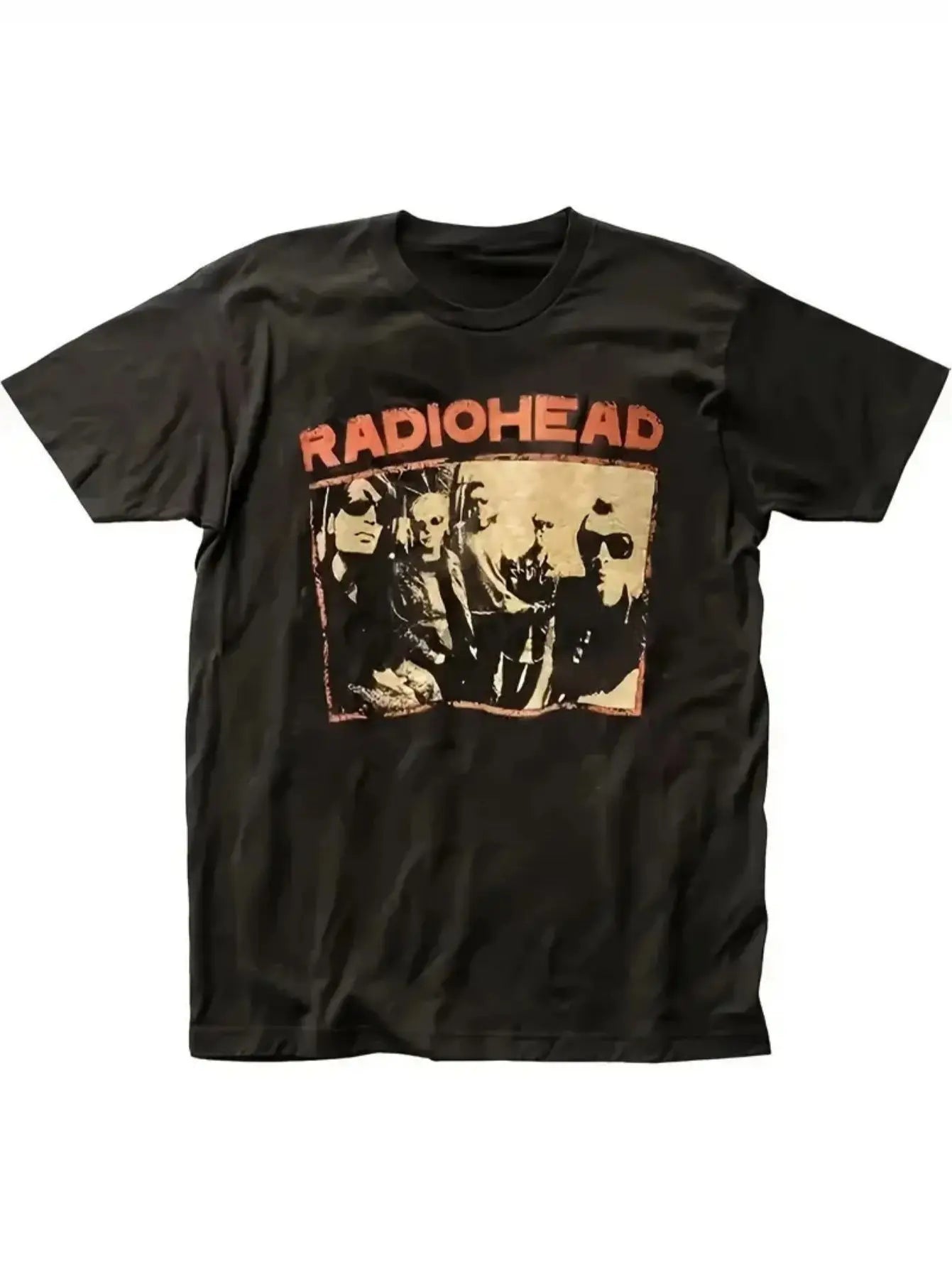 Men's Y2K Retro Street T-Shirt – American Graphic Cotton Loose Half Sleeve Tee