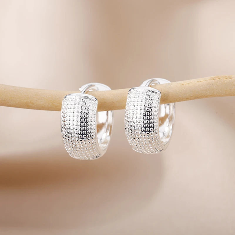 Gold & Silver Small Hoop Earrings – Stainless Steel Trendy Piercing Jewelry