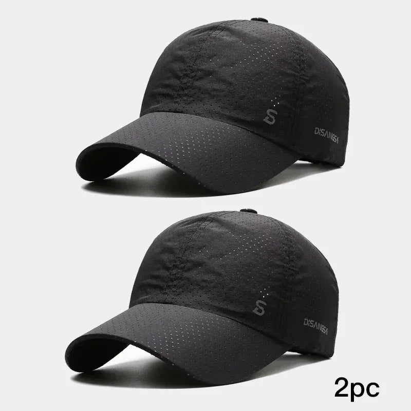 Men’s Quick-Dry Baseball Cap – Breathable Outdoor Running Summer Sun Hat