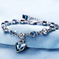 Crystal Love Bracelet – Romantic Korean Fashion Jewelry Women Gift