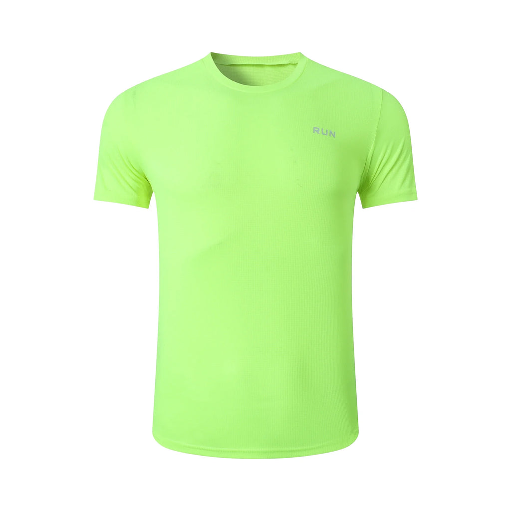 Men's Ice Silk Quick-Dry T-Shirt – High Elastic Breathable Gym & Casual Top