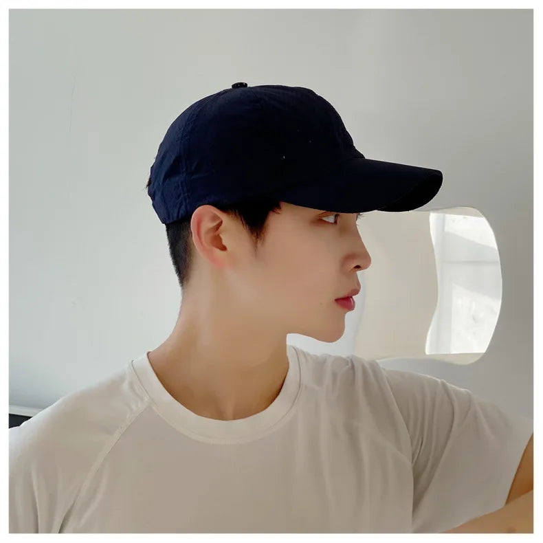 Men’s Quick-Dry Baseball Cap – Breathable Outdoor Running Summer Sun Hat
