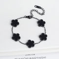 Five Leaf Clover Stainless Steel Bracelet – Shell Flower Women Party Jewelry Gift