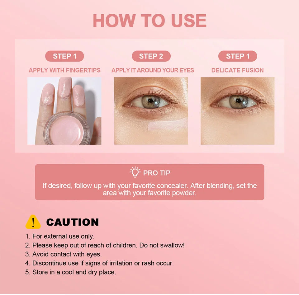 Hydrating Eye Brightening Concealer & Contour Cream – Full Coverage Waterproof