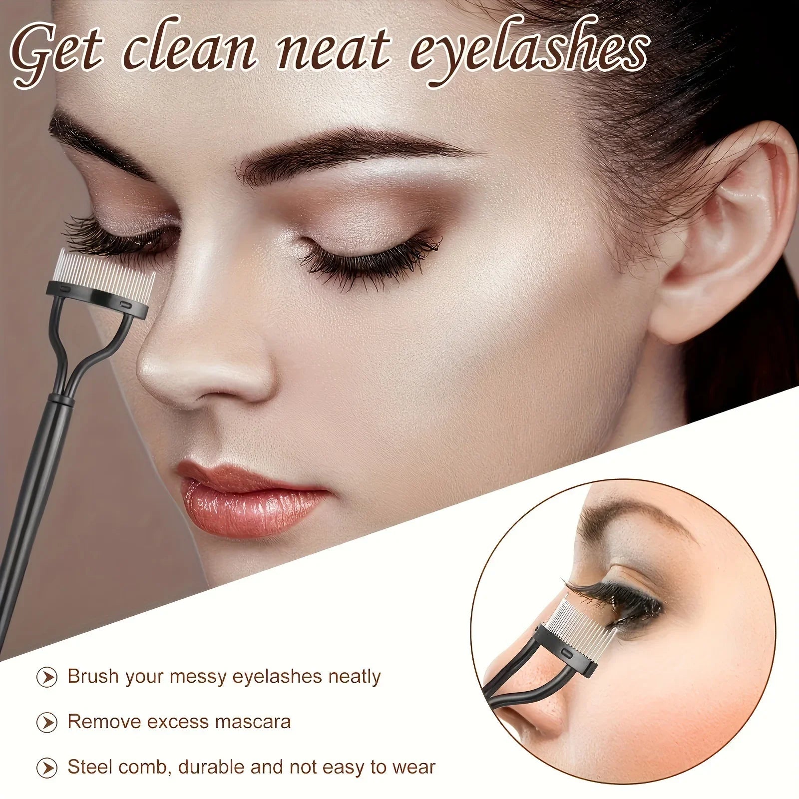 Eyelash Curler Set with Replacement Pads – Lash Wands Tweezers 7–15 Piece Kit