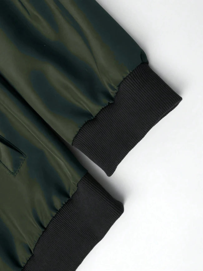 Men's Baseball Collar Casual Jacket – Short Loose Solid Color Thin Coat