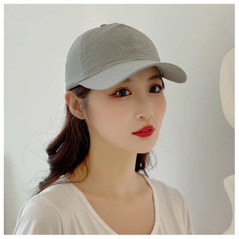 Men’s Quick-Dry Baseball Cap – Breathable Outdoor Running Summer Sun Hat