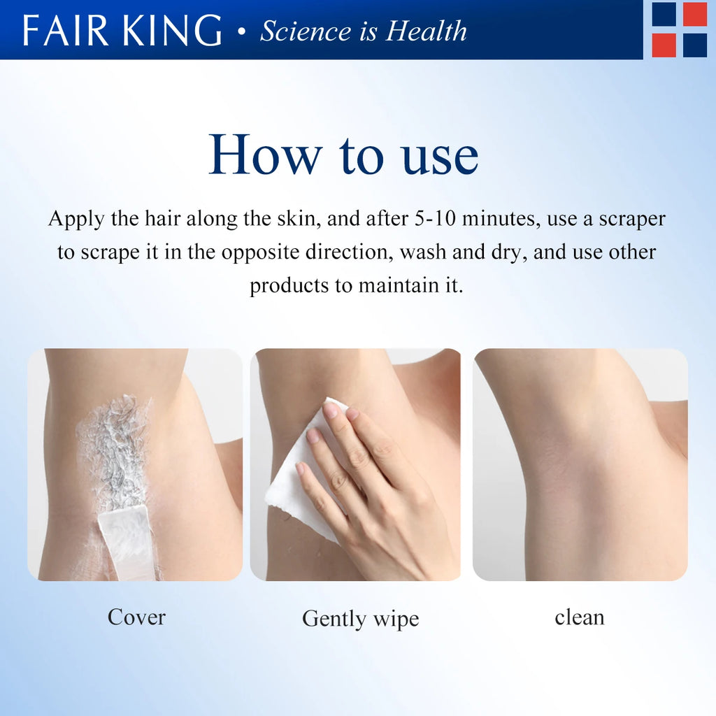 Herbal Painless Hair Removal Cream – Gentle Depilatory for Legs Arms & Body