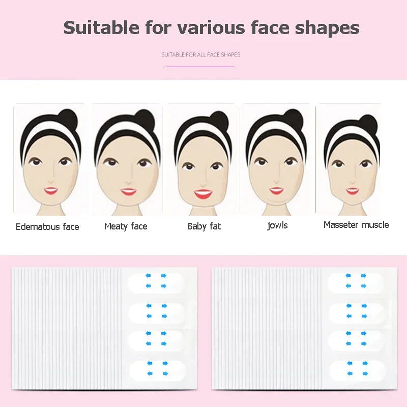 V-Lift Invisible Face Tape – Adhesive Chin Tightening Instant Lifting Sticker