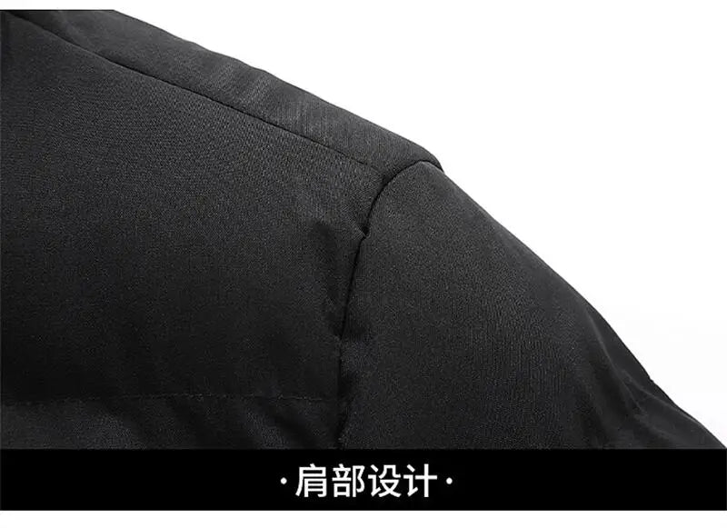 Men's Thick Warm Puffer Jacket – Waterproof Hooded Down Coat Winter Parkas Outwear