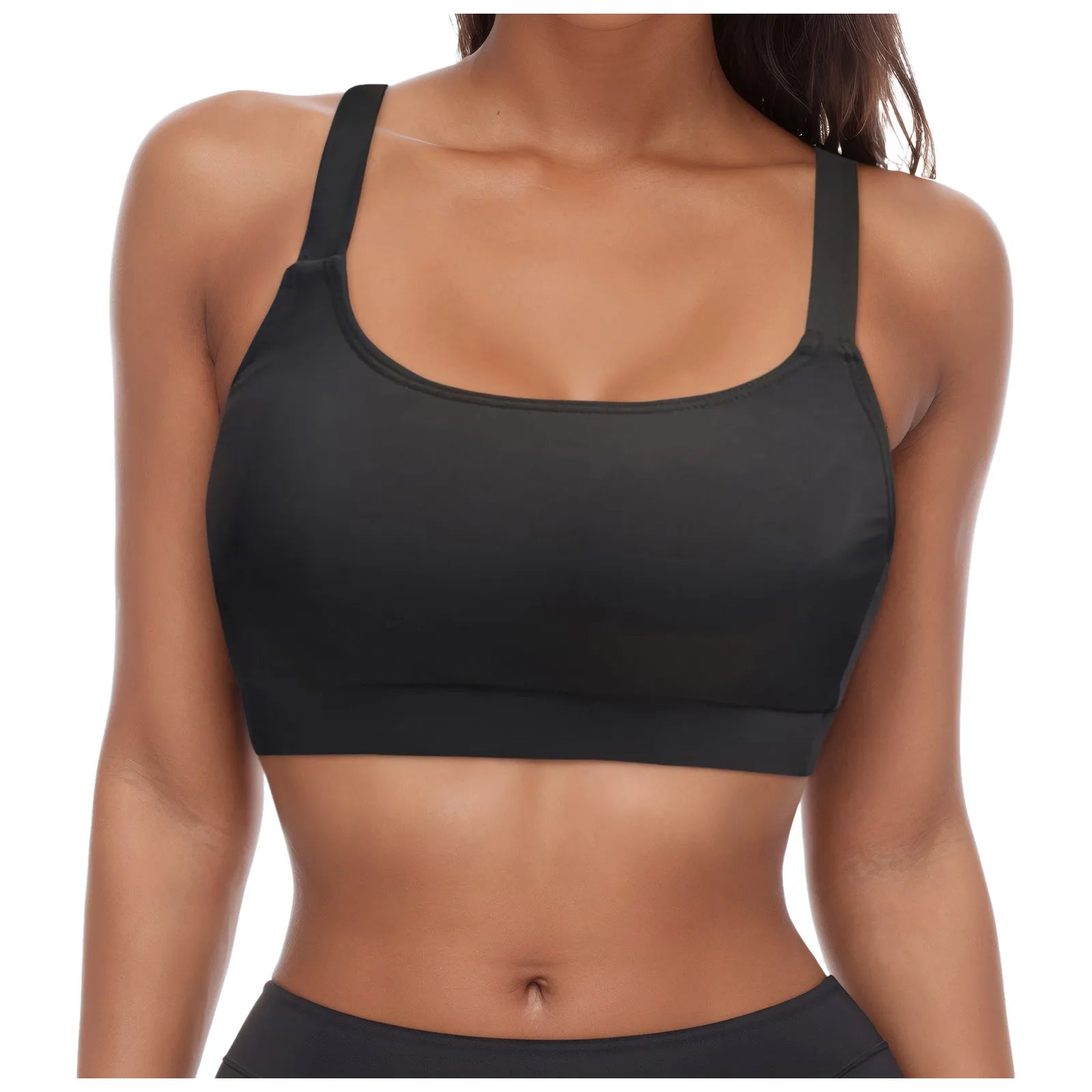 Women's Underwire Push-Up Bikini Top – Solid Color Full Coverage Swim Bra