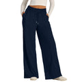 Women’s Casual Wide Leg Tie Jogger Pants – Loose Palazzo Spaghetti Strap Sweatpants