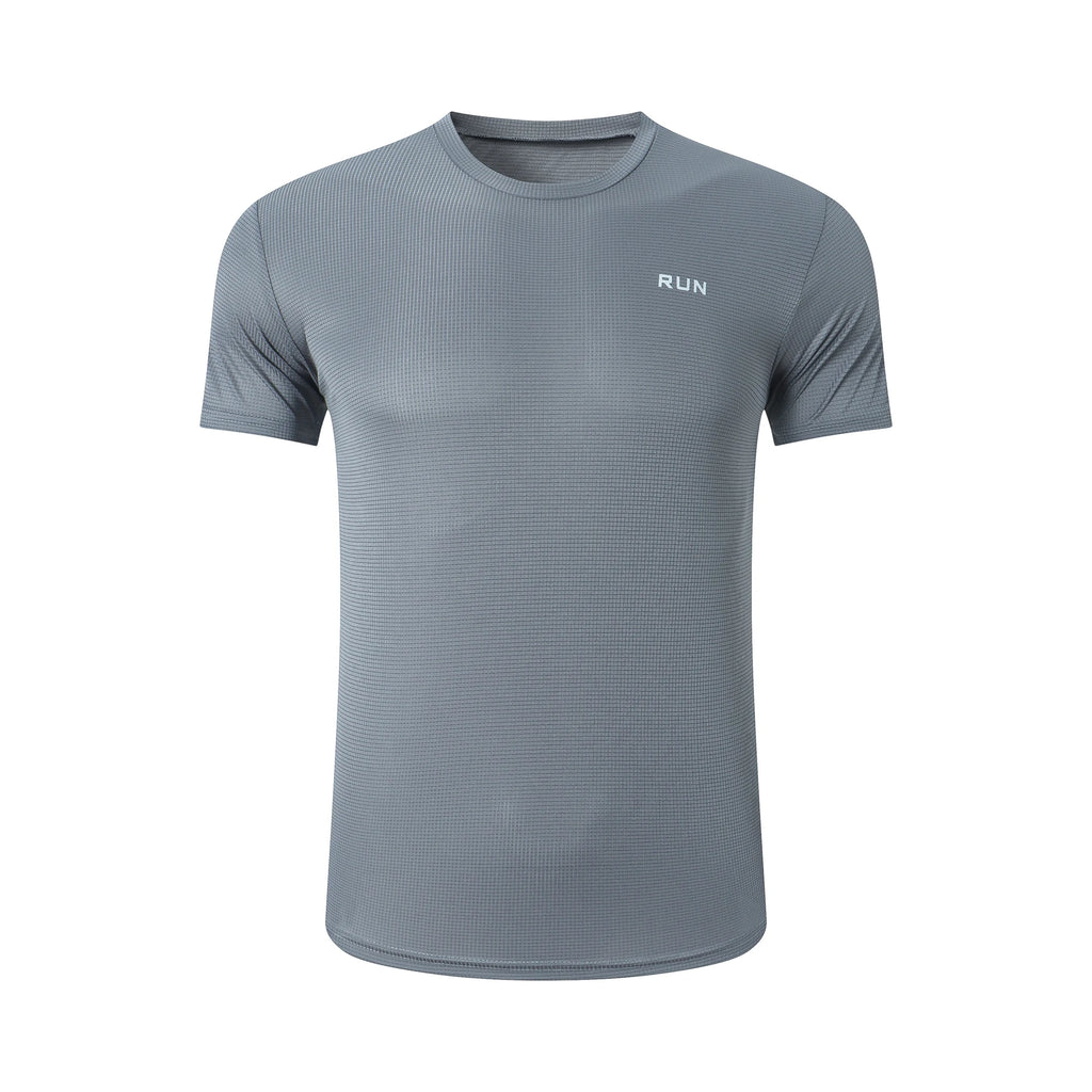 Men's Ice Silk Quick-Dry T-Shirt – High Elastic Breathable Gym & Casual Top