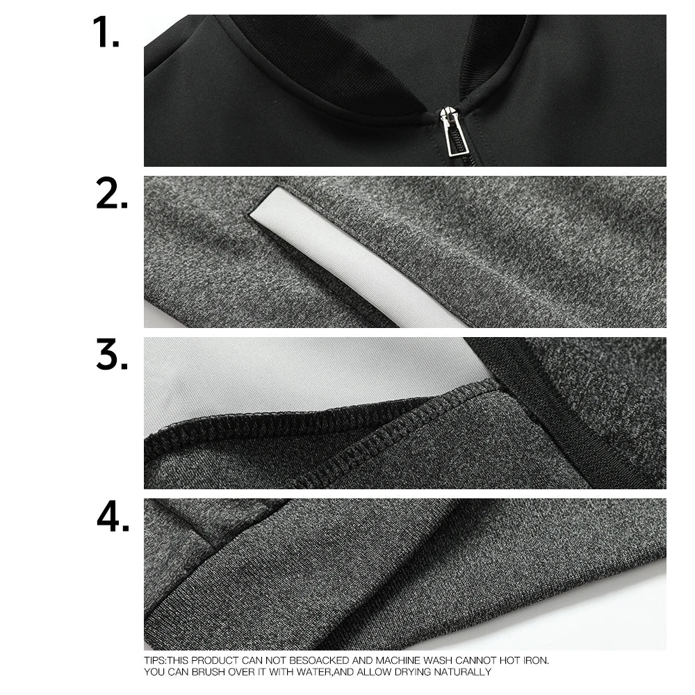 Men's Zip-Up Bomber Windbreaker Jacket – Streetwear Business Casual Spring Coat