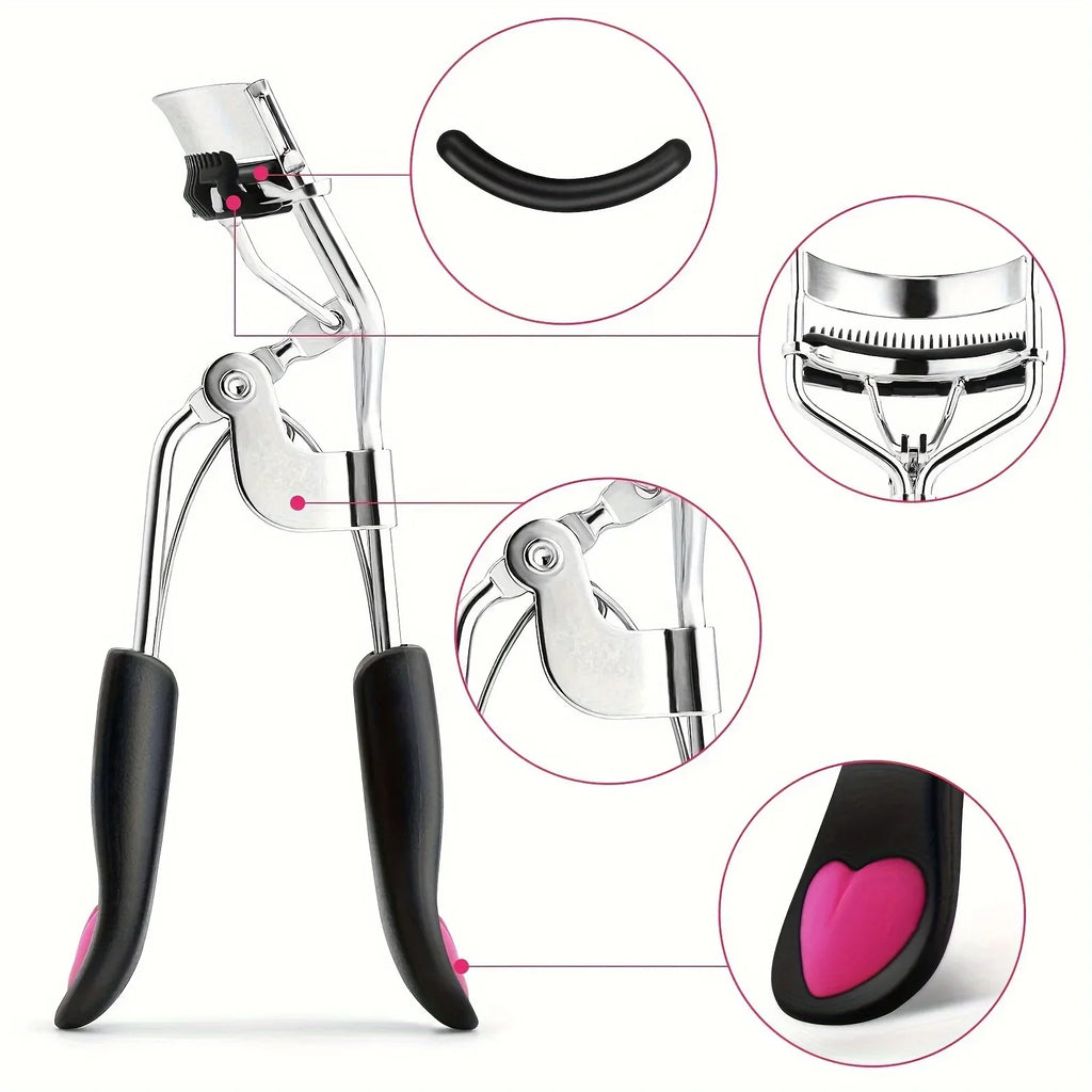 Eyelash Curler Set with Replacement Pads – Lash Wands Tweezers 7–15 Piece Kit