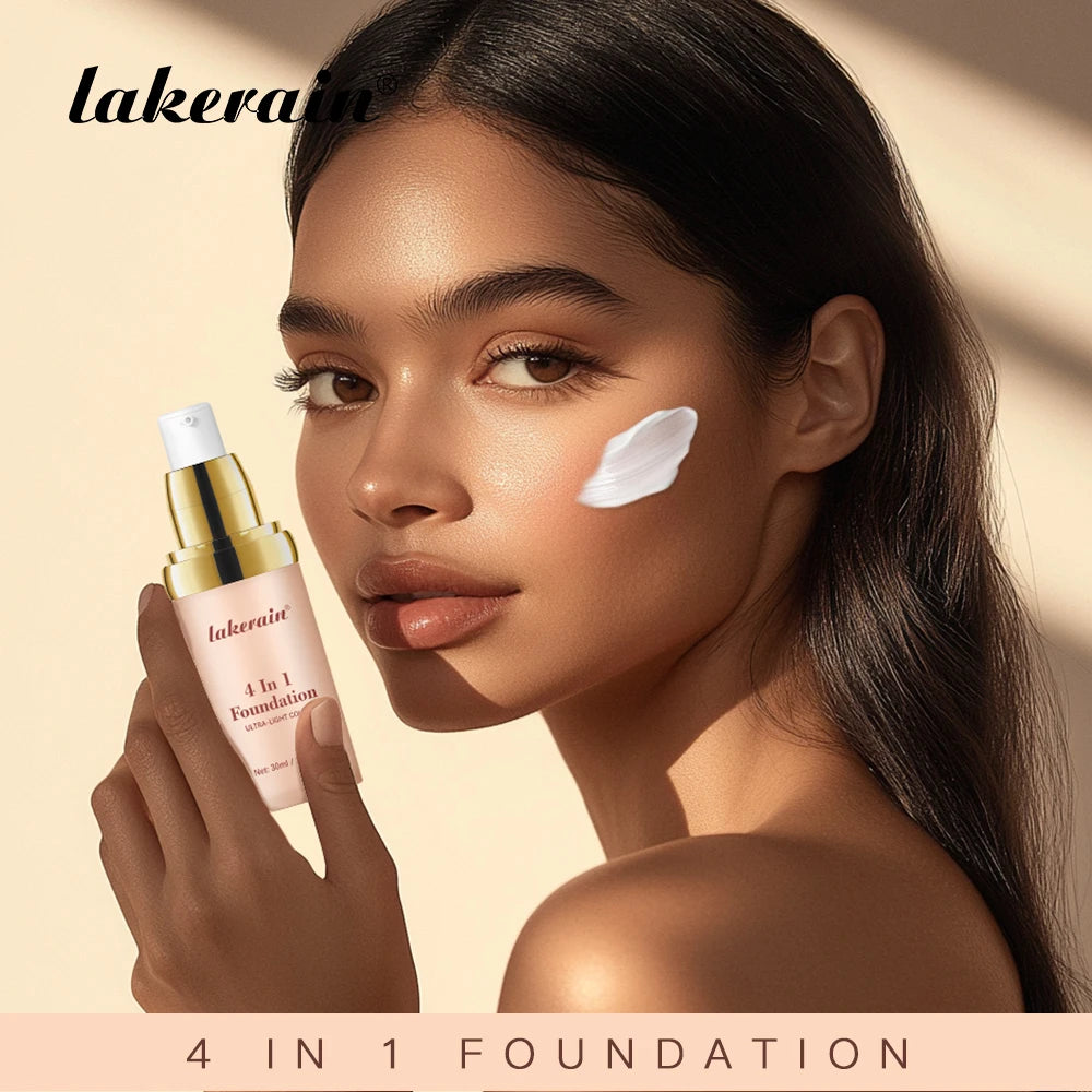 4-in-1 SPF30 Full Coverage Foundation – Waterproof Hydrating Concealer Skin Tone