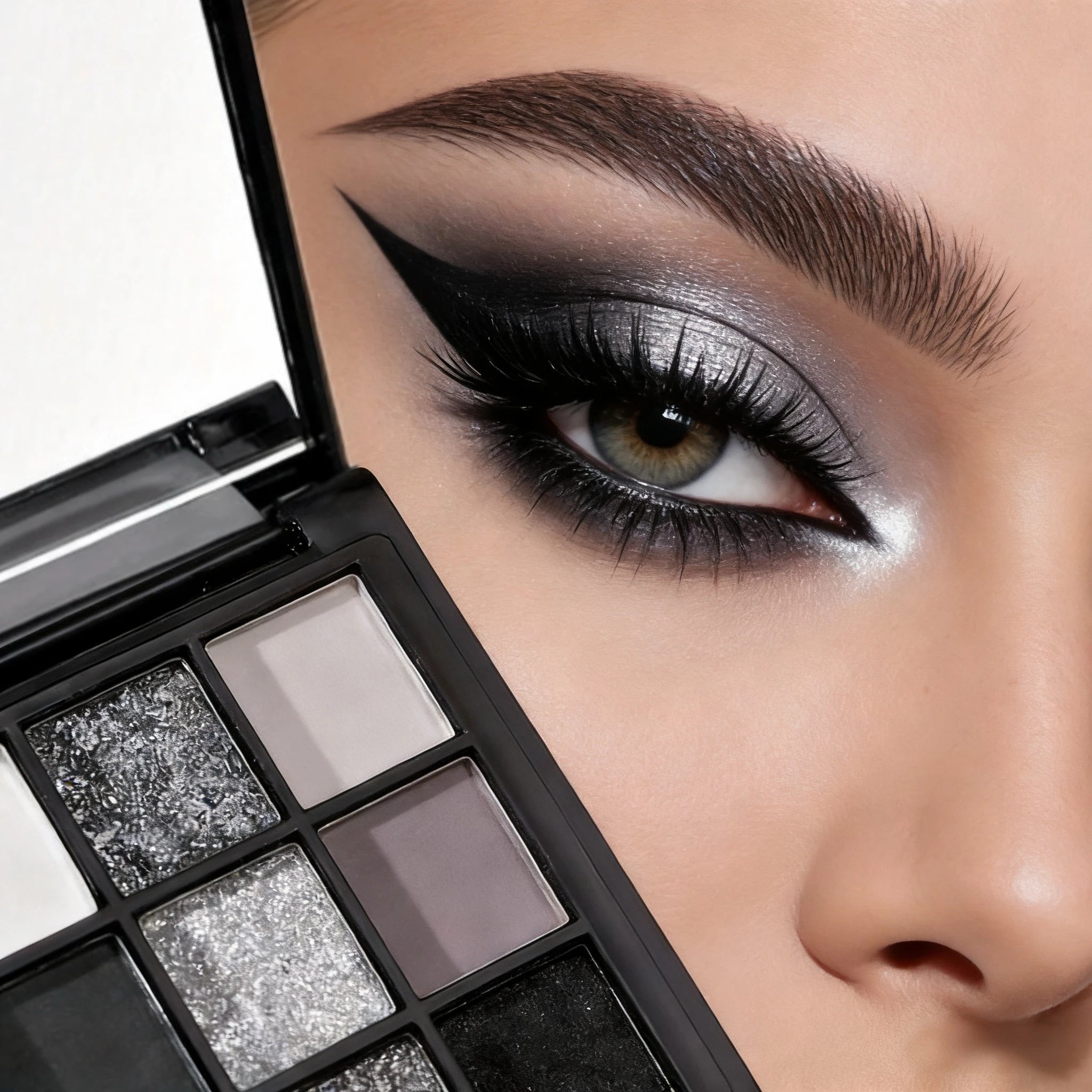 9-Color Smoky Punk Eyeshadow Palette – Long-Lasting Waterproof Eye Makeup