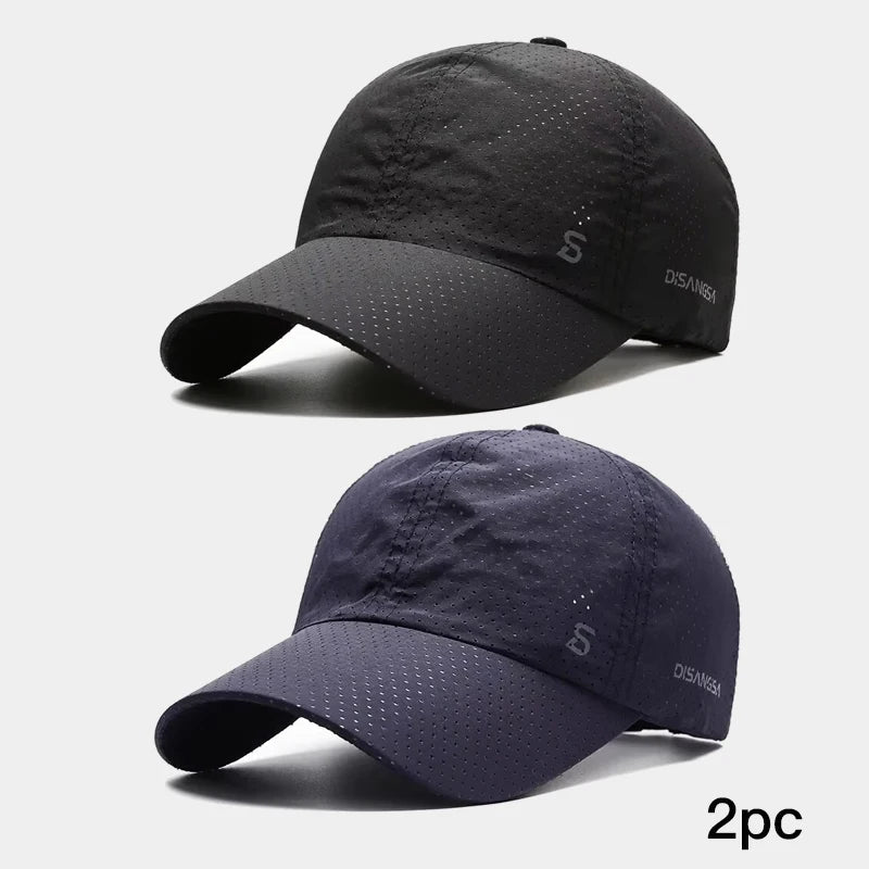 Men’s Quick-Dry Baseball Cap – Breathable Outdoor Running Summer Sun Hat