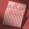12-Color Matte Lip Liner Pencil Set – Waterproof Highly Pigmented Nude Pink