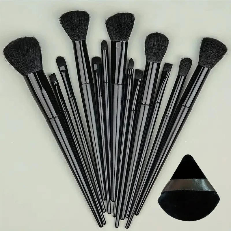 13-Piece Ultra-Soft Makeup Brush Set – Foundation Blush Eyeshadow Holiday Gift
