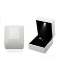 LED Luxury Velvet Jewelry Ring Box – Proposal Engagement Wedding Gift Display