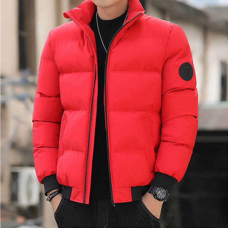 Men's Thick Warm Puffer Jacket – Waterproof Hooded Down Coat Winter Parkas Outwear