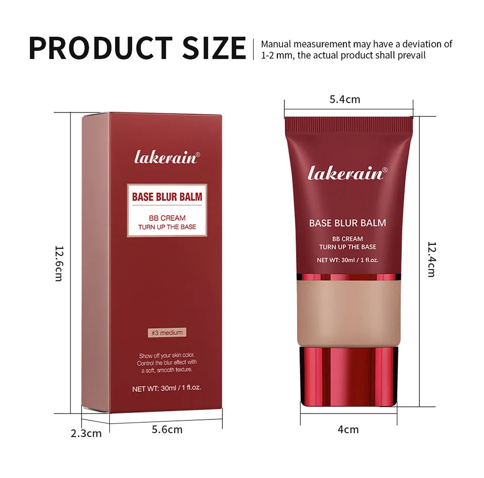 Matte Full Coverage Foundation Cream – Waterproof Long-Lasting Concealer Base