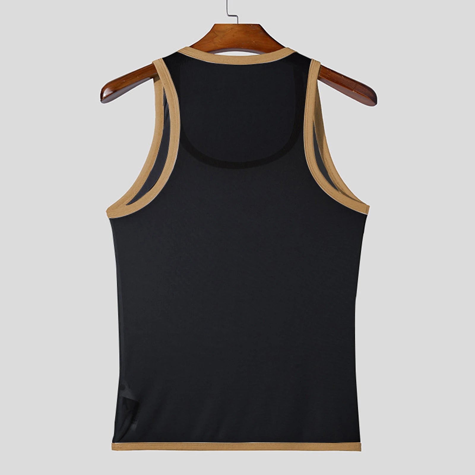 Men's Sleeveless Mesh Gym Tank Top – Breathable Bodybuilding Athletic Vest