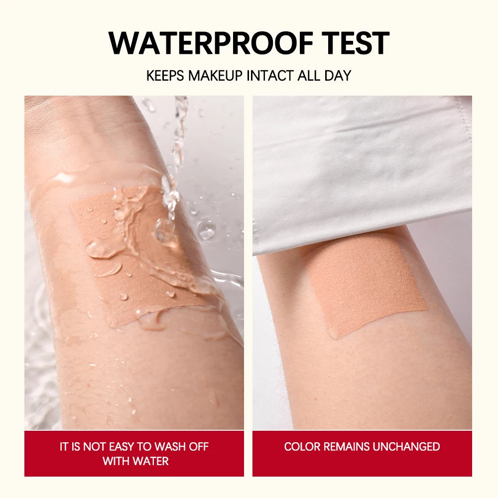 Matte Full Coverage Foundation Cream – Waterproof Long-Lasting Concealer Base