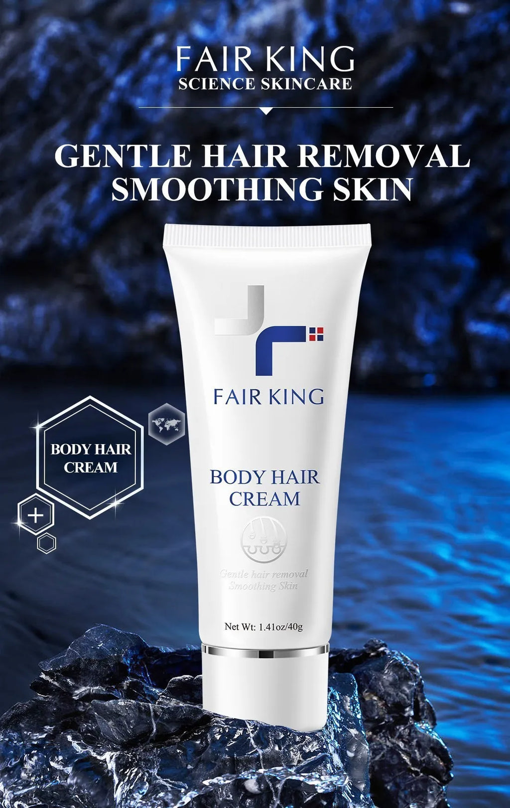Herbal Painless Hair Removal Cream – Gentle Depilatory for Legs Arms & Body
