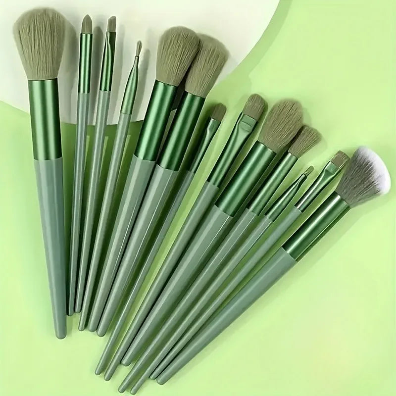 13-Piece Ultra-Soft Makeup Brush Set – Foundation Blush Eyeshadow Holiday Gift