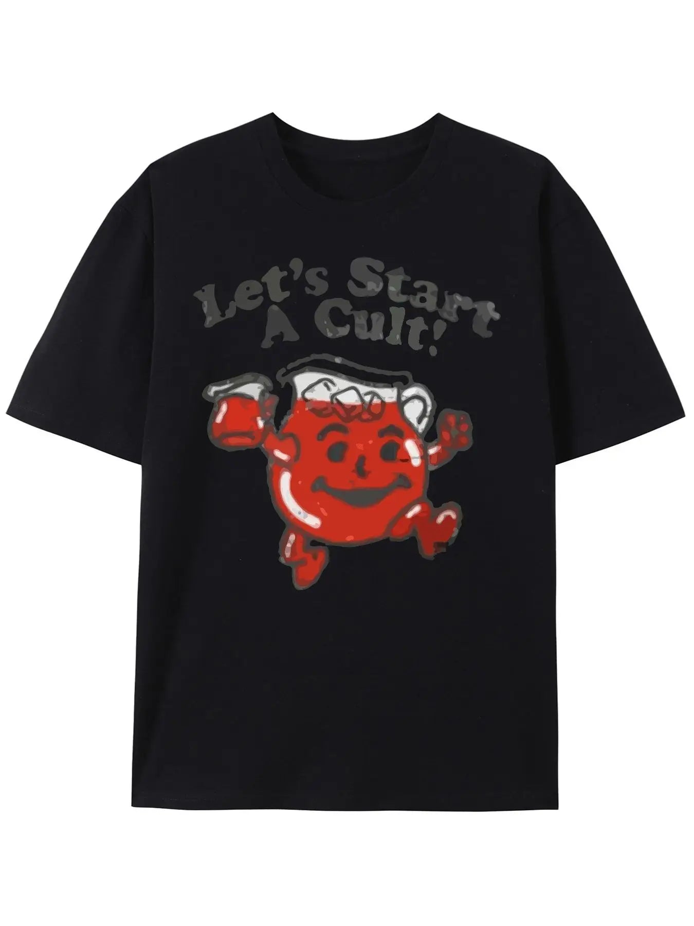 Men's Y2K Retro Street T-Shirt – American Graphic Cotton Loose Half Sleeve Tee