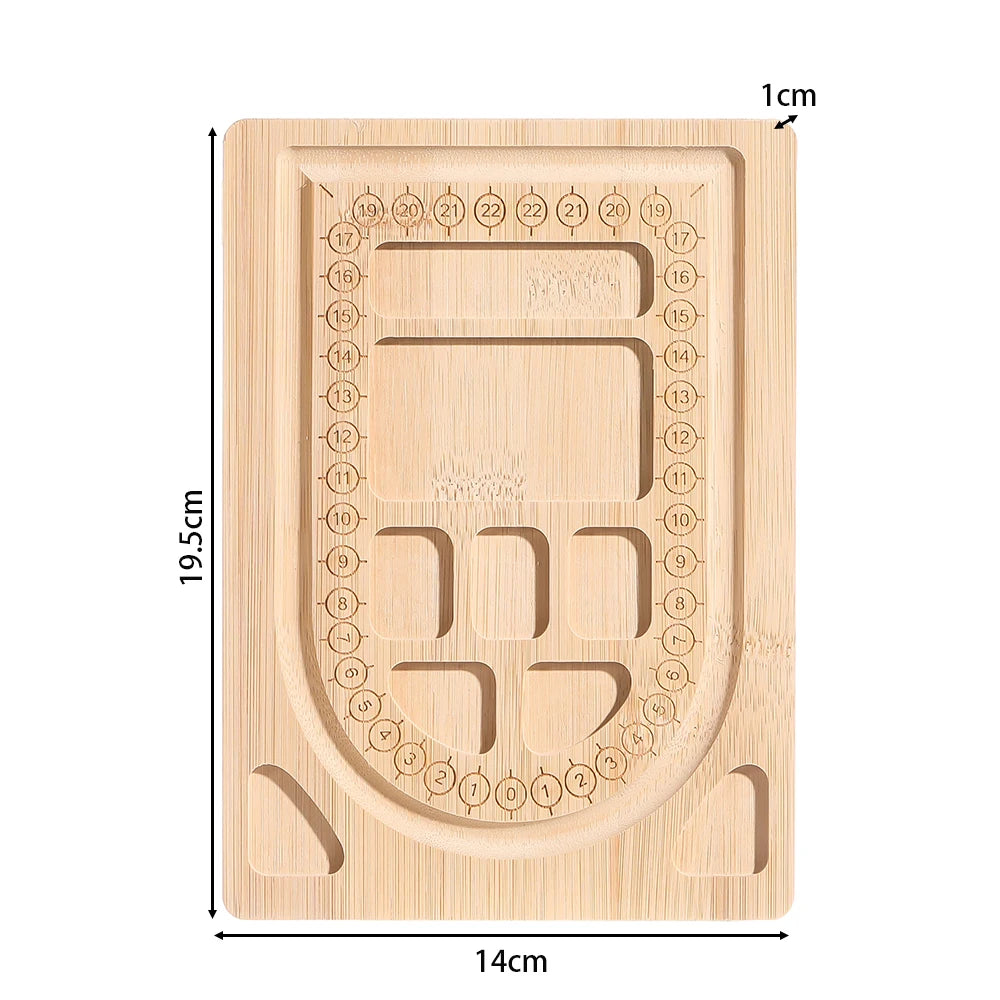 Wooden Flocked Beading Tray DIY Bracelet Necklace Jewelry Making Findings Beading Organizer Gray Bead Board Measuring Tools 2030
