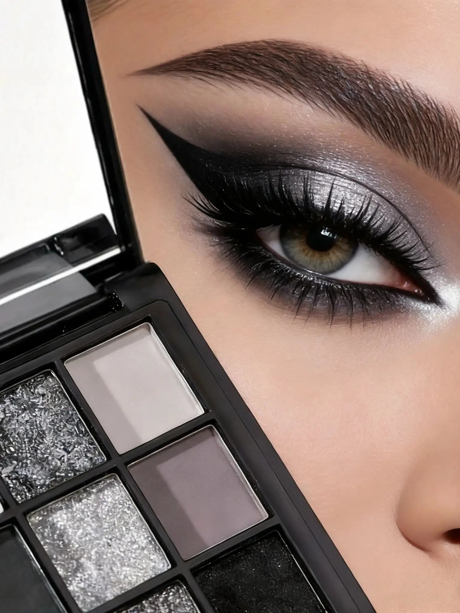9-Color Smoky Punk Eyeshadow Palette – Long-Lasting Waterproof Eye Makeup