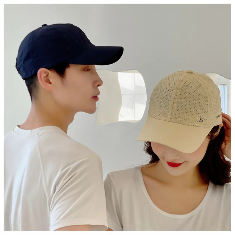 Men’s Quick-Dry Baseball Cap – Breathable Outdoor Running Summer Sun Hat