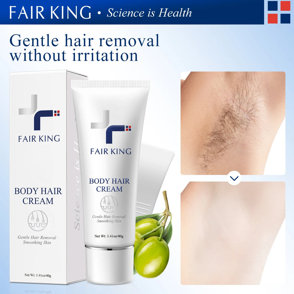 Herbal Painless Hair Removal Cream – Gentle Depilatory for Legs Arms & Body