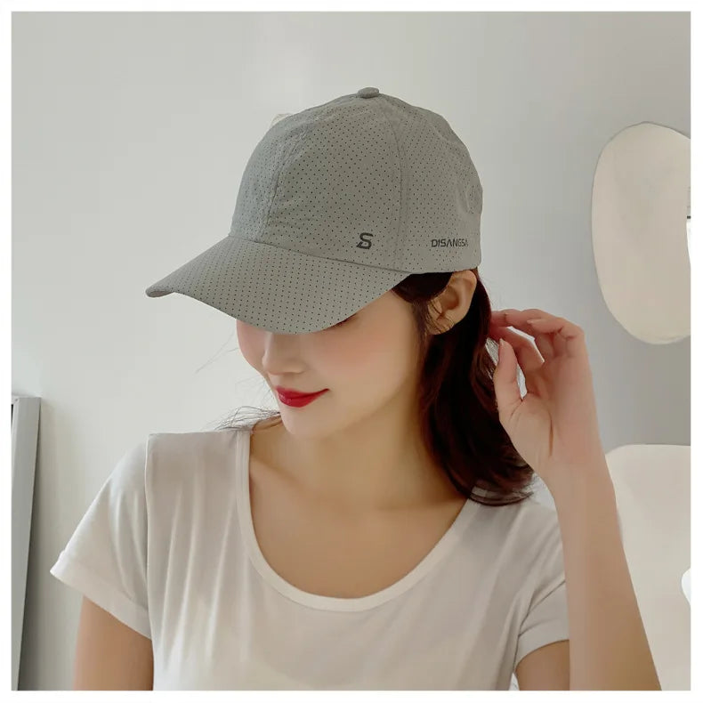 Men’s Quick-Dry Baseball Cap – Breathable Outdoor Running Summer Sun Hat