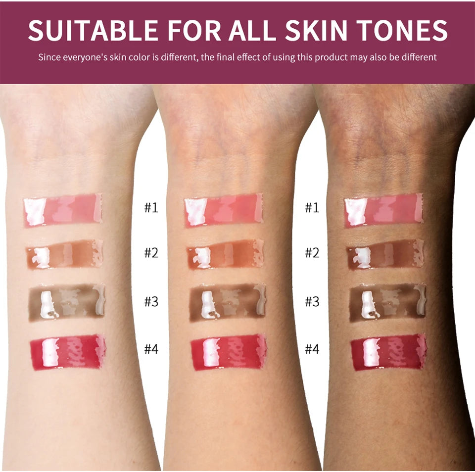 Moisturizing Jelly Lip Gloss Oil – Glass Shine Plumper Lip Protection Serum