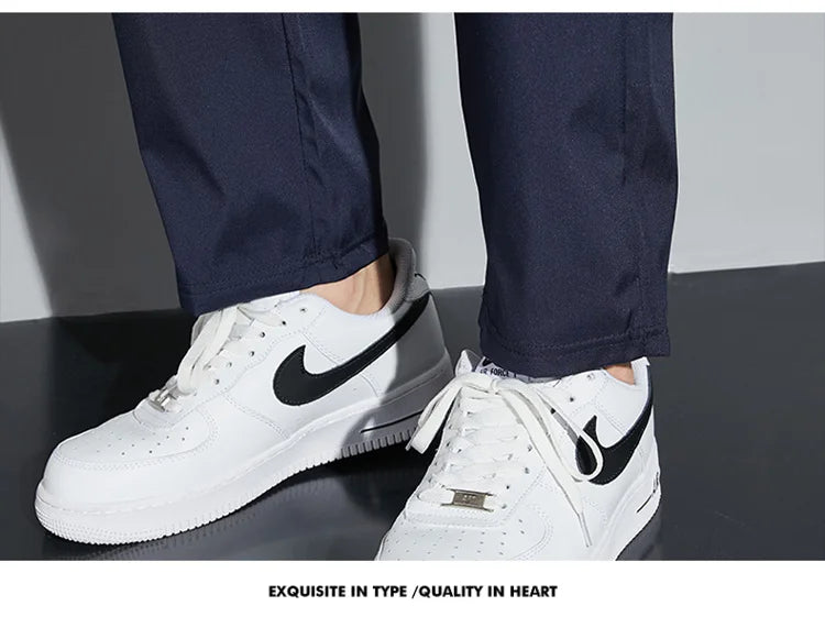 Men’s Slim Fit Stretch Jogger Pants – Elastic Waist Business Casual Korean Style