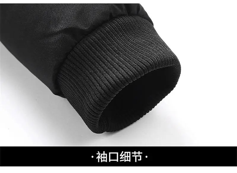 Men's Thick Warm Puffer Jacket – Waterproof Hooded Down Coat Winter Parkas Outwear