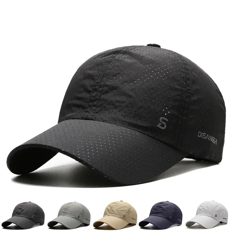 Men’s Quick-Dry Baseball Cap – Breathable Outdoor Running Summer Sun Hat