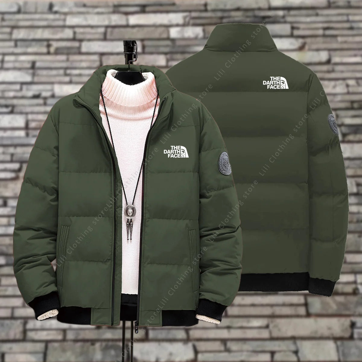 Men's Thick Warm Puffer Jacket – Waterproof Hooded Down Coat Winter Parkas Outwear