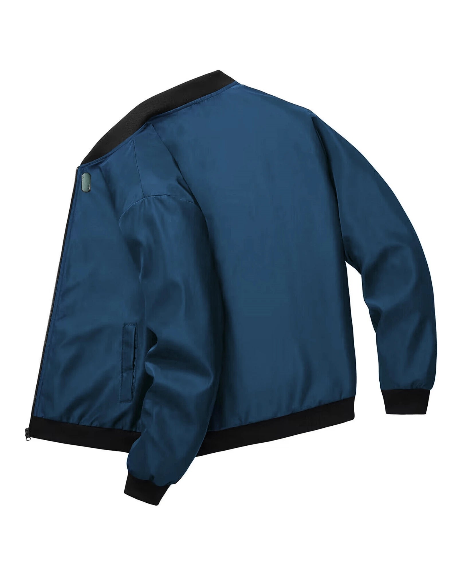 Men's Baseball Collar Casual Jacket – Short Loose Solid Color Thin Coat
