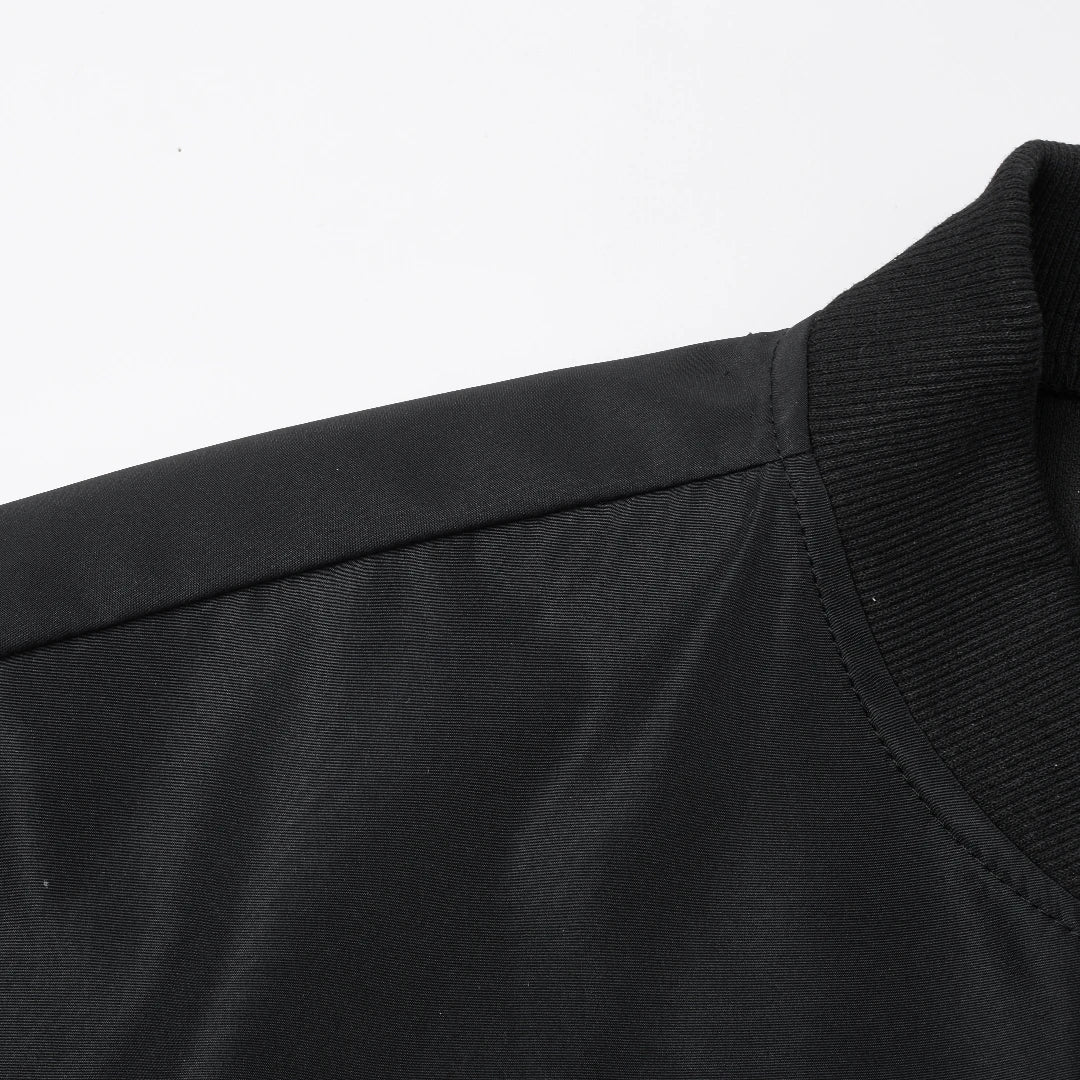 Men's Baseball Collar Casual Jacket – Short Loose Solid Color Thin Coat
